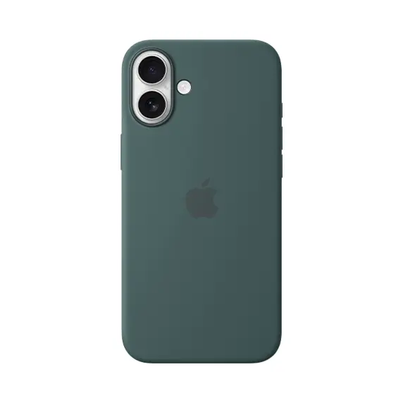 iPhone 16 Plus Silicone Case with MagSafe - Lake Green