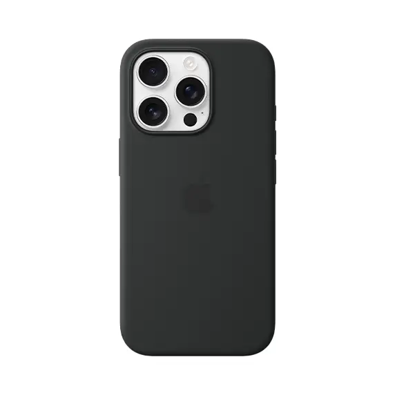 iPhone 16 Pro Silicone Case with MagSafe - Black