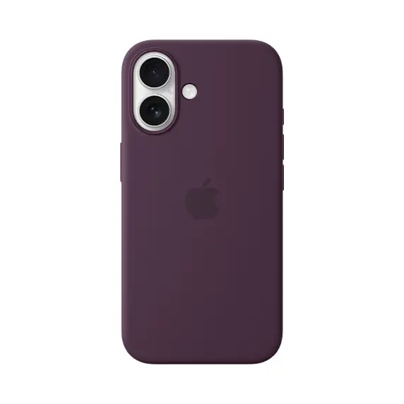 iPhone 16 Silicone Case with MagSafe - Plum